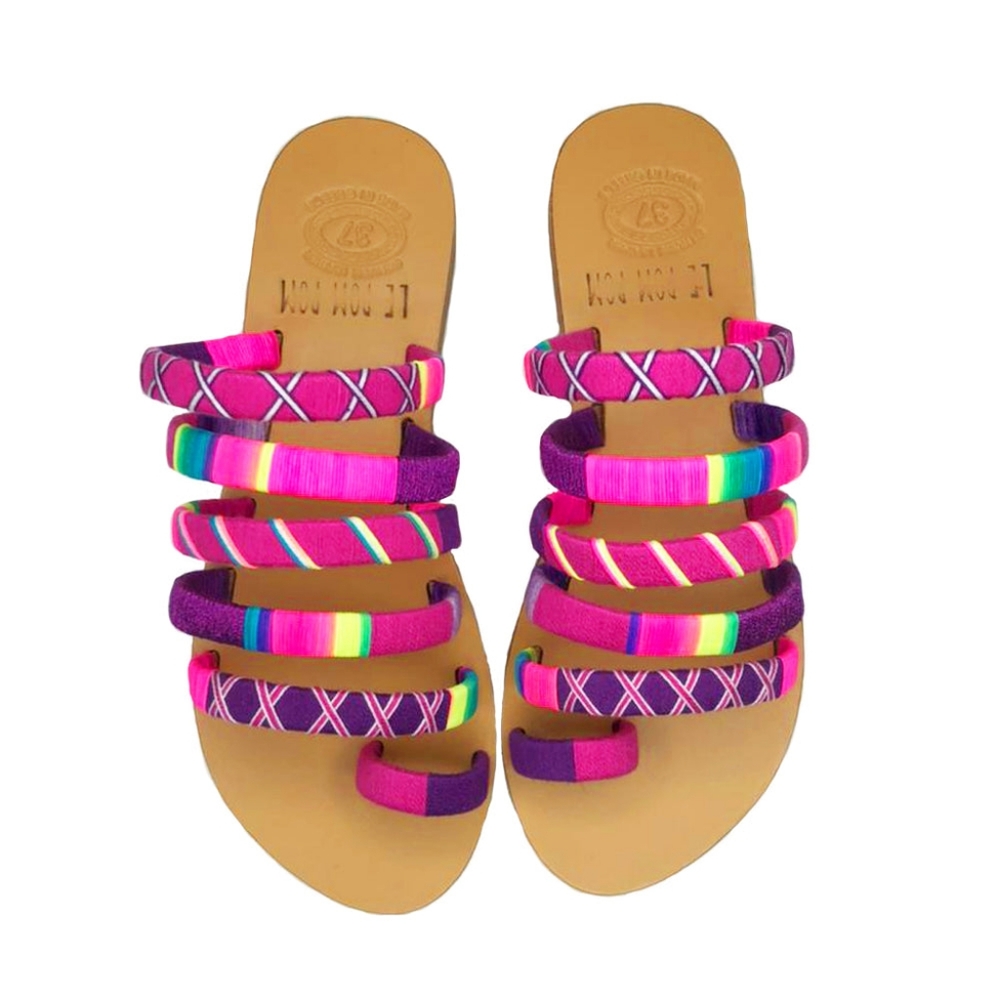 Le Pom Pom Vicky Strappy Sandals